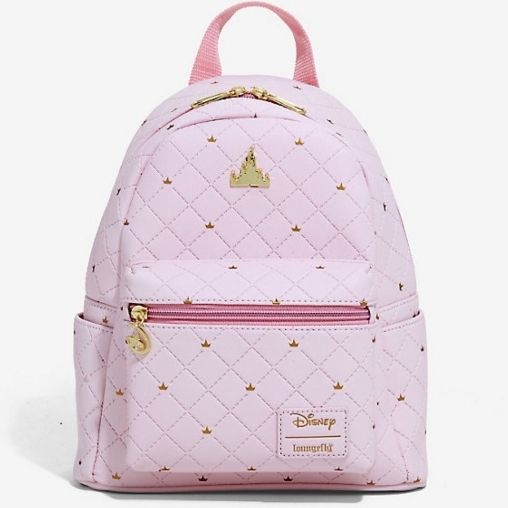 Loungefly Pink Disney Castle Mini Backpack